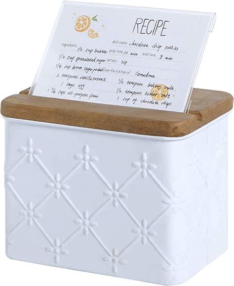 metal recipe box and cards|target recipe box.